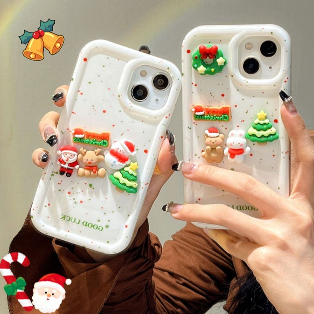 당일♥아이폰 윈터 메리크리스마스 파츠 젤리 케이스(2colors)